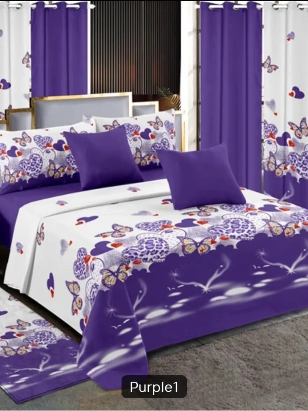 Geometric Medallion Orange Bedding Set